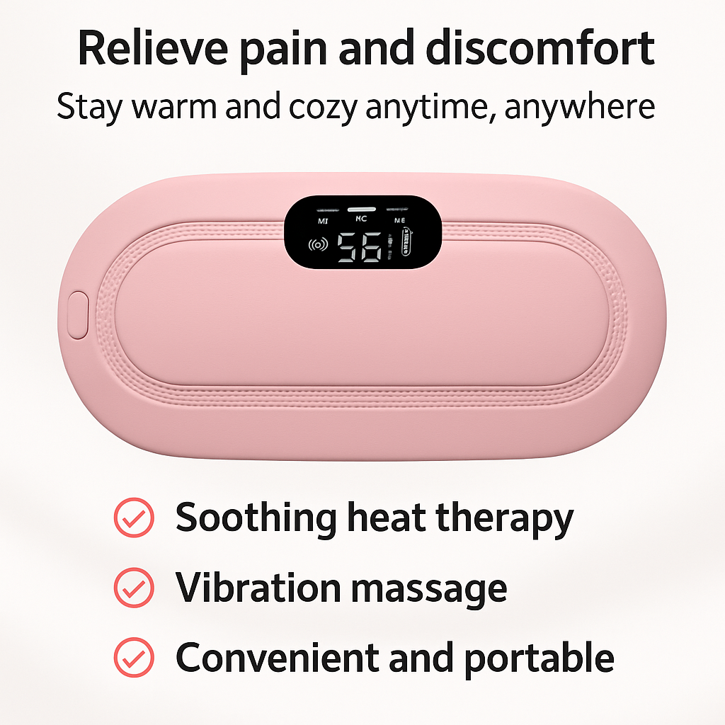 CrampEase Pro – Premium Cordless Heating Belt for Period Pain Relief